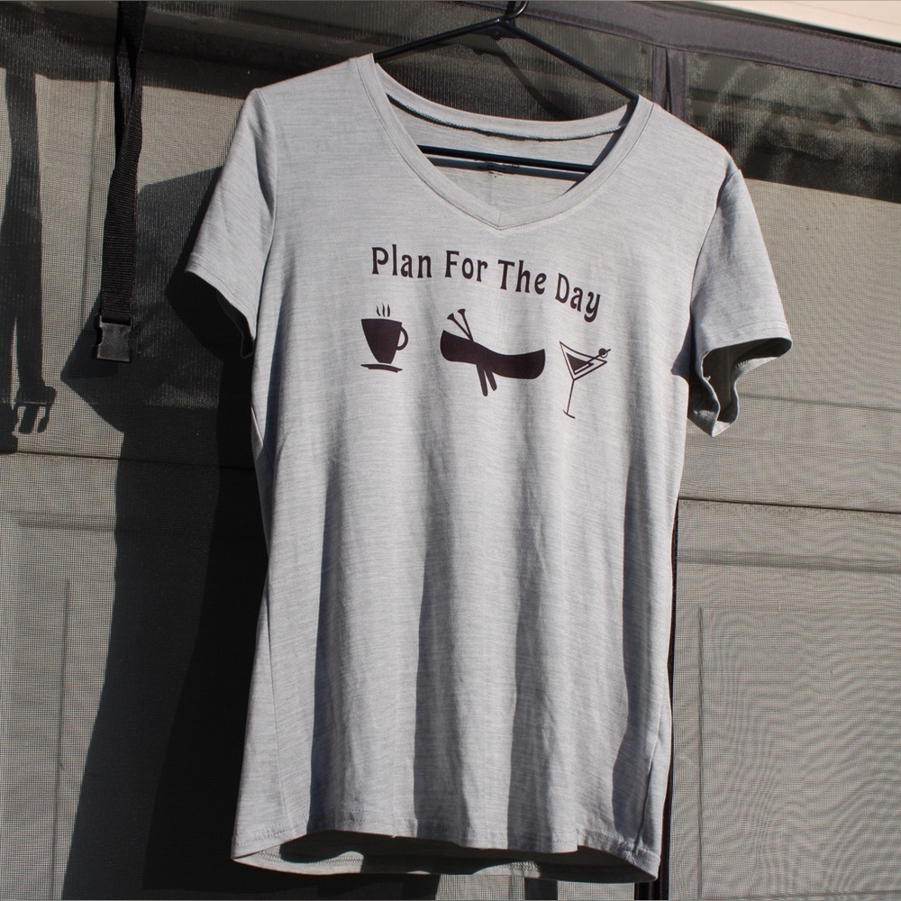 NWOT Medium Plan For the Day Short Sleeve Tee